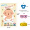 ADJOY Pin The Pacifier on The Baby Game - Baby Shower Party Favors and Game - Pin The Dummy on The Baby Game